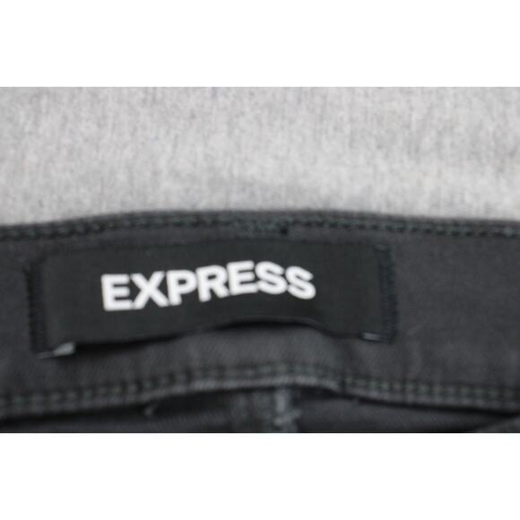 Express Shorts Womens Size 16 Black Mid Rise Stretch Supersoft Shortie - Picture 6 of 8